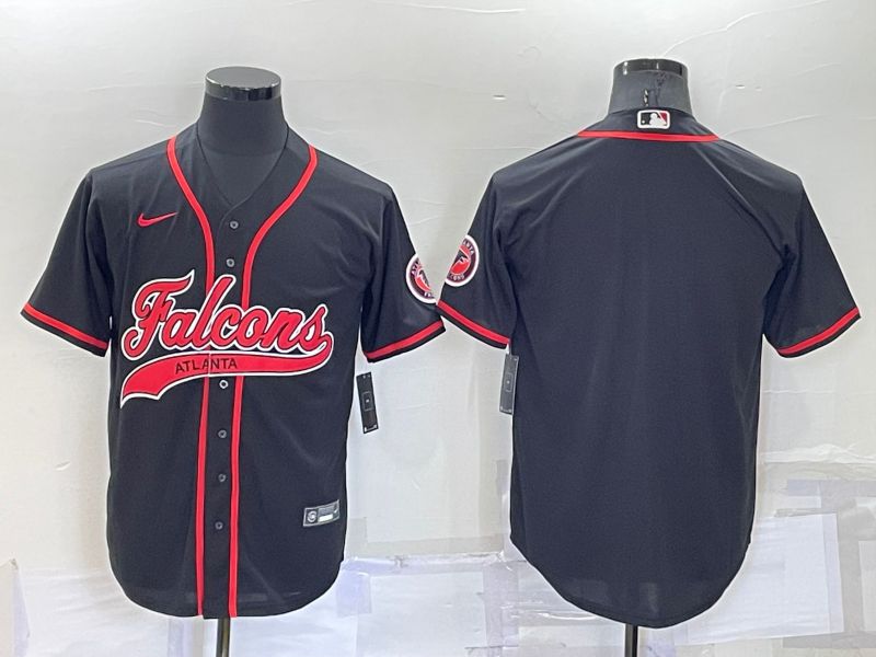 Men Atlanta Falcons Blank Black Nike Co branded Jersey->atlanta falcons->NFL Jersey